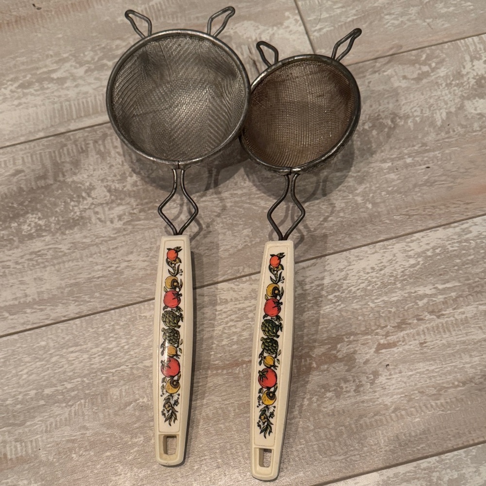 Vintage 1970s Spice Of Life Mesh Strainer Sifter Plastic Handle Vegetables